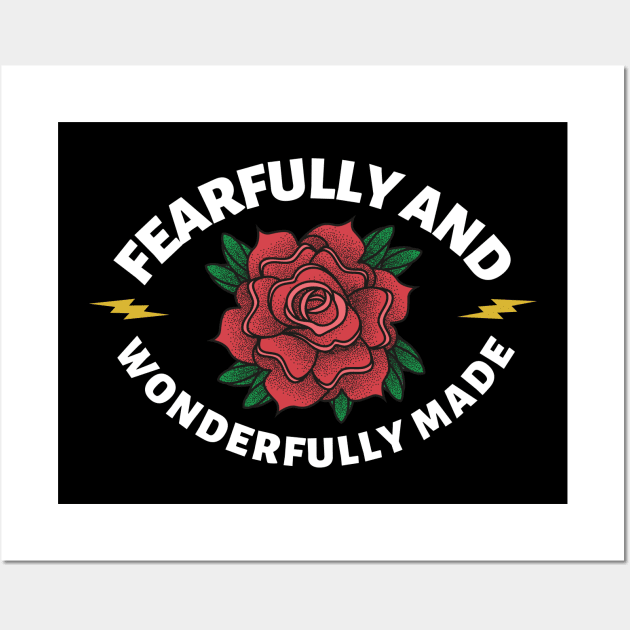 Fearfully And Wonderfully Made - Christian Saying Wall Art by All Things Gospel